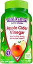 vitafusion Manzana Vinagre Gummies, 500 mg Sidra Apple vinagre por porción más vitaminas B, 60ct (30 días de suministro), sabor natural de la sidra de manzana del número uno de América