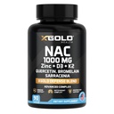XGold Health NAC 1000 mg with Quercetin 95%, Bromelain, Zinc, Vitamin C, D3 & K2 Immune Support & Antioxidant Supplement Advanced Defense Blend 90 Veggie Capsules