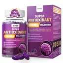 Melatonin 100mg for Antioxidant & Cognitive Health, Ultra High Dose Melatonin with CoQ10, Turmeric, Trans-Resveratrol, Vitamin B12 C E for Brain Anti-Aging, Cellular Repair and Energy, 150 Softgels