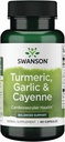 Swanson Full Spectrum Turmeric Ajo &amp; Cayenne 60 cápsulas