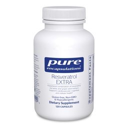 Pure Encapsulations Resveratrol EXTRA - 100 mg Trans-Resveratrol - For Healthy Cellular & Cardiovascular Function* - Antioxidants Supplement - Non-GMO & Gluten Free - 120 Capsules