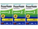 PreserVision AREDS 2 Eye Vitamin & Mineral Supplement with OCUSorb, with Lutein & Zeaxanthin 120 Soft Gels (MiniGels) (Pack of 3)