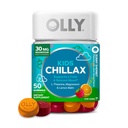 OLLY Kids Chillax Gummy, For a Calm and Relaxed Mood*, Magnesium, L-Theanine, Lemon Balm Extract, Chewable Supplement, Sherbet Flavored, 25 Day Supply - 50 Count (Packaging May Vary)