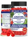Lunakai USA Made Creatine Monohydrate Gummies for Women & Men – Vegan Creatine Gummies for Muscle & Recovery Support – Pre Workout Supplement, 60ct