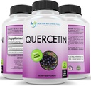 DOCTOR RECOMENDADO SUPPLEMENTOS Quercetin 1000mg Por Serving - 120 Veggie Capsules, Vitamin Supplement, 60 Day Supply, (Vegan y Non-GMO)
