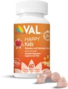 Magnesio de VAL para niños TENIDO Magnesio de alta absorción para calma, relajación " Enfórmese en Mg Glycinate, Citrate " Taurate TENIDO con Vitamina B6, D " C TENIDO Sin azúcar, sin azúcar TENIDO 60 Tabletas Chewable