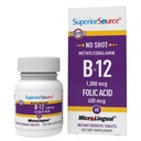 Superior Source No Shot Methylcobalamin B12 with Folic Acid Multivitamin, 60 Count