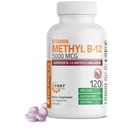 Bronson Methyl B12 5000 mcg Vitamin B12 Methylcobalamin Energy & Brain Support, 120 Lozenges