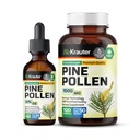 BIO KRAUTER Pine Pollen Tincture 2 Fl. Oz. & Pine Pollen 100 Capsules.