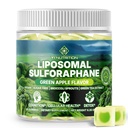 Liposmal Sulforaphane Gummies - Broccoli Sprouts Extract 755mg Total with Myrosinase, Glucoraphanin, and Green Tea Extract | Broccoli Sprout Supplement for Antioxidant, Detox & Cellular Health
