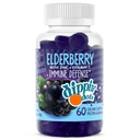 Dippin' Dots - Sambucus Elderberry + Vitamin C + Zinc Immune Support Gummies - Black Elderberry Gummies for Adults & Kids, Gelatin Free Gluten Free Immune Support Supplement for Women & Men (60 Count)