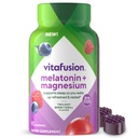 Vitafusion Melatonin Gummies | 5mg | 90 Count | Gummy with Magnesium for Adults | Berry Flavor | Gluten and Dairy-Free Supplement