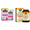 Garden of Life Women's Probiotics 50 Billion 16 Strains 30 Count and Vitamin D3 2,000 IU Raw D3 60 Count