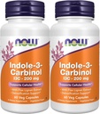 Indole-3-Carbinol (I3C) 200 mg - 60 Veg Capsules x 2 Botellas