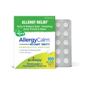 Boiron AllergyCalm Tabs - 100 Count for Relief from Allergy and Hay Fever Symptoms of Sneezing, Runny Nose, and Itchy Eyes or Throat - Allergy Calm Meltaway Tablets