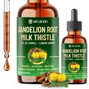 12in1 Dandelion Root Liquid Supplement with Milk Thistle, Artichoke Extract, Turmeric, Beet Root, N-Acetyl Cysteine and 6 More - Support Overall Wellness - 1 FL Oz - 60 Days Supply