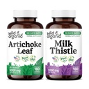 Wild & Organic Artichoke Leaf 180 Capsules & Milk Thistle 180 Capsules