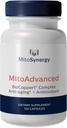 MitoAdvanced BioCopper1 Cu1 (Cunermuspir) - Bioavailable Copper Mitochondrial Cocktail with Coq10, Thiamin, Ribose, Folate, Choline and Pantothenic Acid - Anti-Aging, Anti-Graying - 120ct