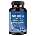 Advanced Omega-3 Fish Oil 2000mg – High Potency with DHA, EPA, ALA – Supports Heart, Brain, Joint & Immune Health – Enriched with Vitamin D3 & E for Antioxidant Protection – 120 Softgels