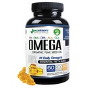 Omega 3-6-9 Blend with DPA, EPA, DHA, ALA and GLA and Organic Flax Seed Oil, Over 2,800 Milligram Strength - Gluten Free - Easy to Swallow - 60 SoftGels