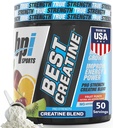 BPI Sports Best Creatine - Creatine Monohydrate Powder for Men &amp; Women, Himalayan Salt - Strength, Pump, Endurance, Muscle Growth, Muscle Definition - No Bloat – Fruit Punch – 50 porciones – 10.58 oz
