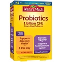 Nature Made Probiotics for Women and Men, Probiotic Capsules 1 Billion CFU from Live Cultures for Immune & Digestive Support, 30 Capsules, 30 Day Supply