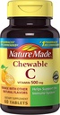 Nature Made Chewable Vitamina C 500 mg Tablets, 60 Cuenta para Ayudar al Sistema Inmunitario (Pack of 3)