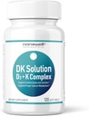 Solución NANOWELL DK Vitamina D3 2000 UI (50 mcg) + Complejo K - Suplemento dietético para bonificación, músculo y soporte de salud inmunológico - 120 Softgels, 120 Day Supply
