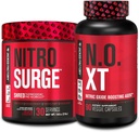 Jacked Factory Nitrosurge Shred Thermogenic Pre-Workout in Black Cherry &amp; N.O. XT Nitric Oxide Booster for Men &amp; Women