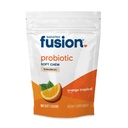Bariatric Fusion Bariatric Probiotic Soft Chews | Orange Tropical Flavor Chewy Bariatric Vitamin | Bacillus Coagulans 10 Billion CFU Chewable Probiotic | Support Digestive & Immune Health | 60 Count