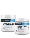 Transparent Labs Hydrate Electrolytes Powder (40 Servings, Tropical Punch) & Creatine HMB (30 Servings, Strawberry Lemonade)