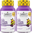 Zarbee's Elderberry Gummies for Kids with Vitamin C; Zinc & Elderberry; Daily Childrens Immune Support Vitamins Gummy for Children Ages 2 and Up; Natural Berry Flavor;,21 Count (Pack of 2)