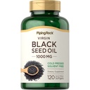 Piping Rock Black Seed Oil Softgel Capsules | 1000mg | 120 Pills | Cold Pressed Supplement | Nigella Sativa | Solvent Free, Non-GMO, Gluten Free