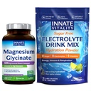 Innate Vitality Electrolytes Powder + Magnesium Glycinate Bundle, High Absorption, No Sugar, Hydration & Exercise Support, Value Pack, Bundle & Save