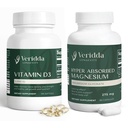 Immunity & Inflammation Defense Duo-Vitamin D3 2000 IU Softgels, Bone & Immune Support,100 Softgels and Hyper Absorbed Magnesium Glycinate 275 mg, Natural Sleep Aid, 90 Capsules