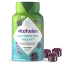 vitafusion Nighttime Skin Support (1), Beauty Supplement with Retinol (Vitamin A RAE), Collagen & Bedtime Botanicals, BlackBerry Lavender Flavor, 90 Count