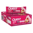 Quest Nutrition Protein Bars, Strawberry Shortcake, 20g Protein, 2g Sugar, 3g Net Carbs, 10g Fiber, Gluten Free, 12 Count
