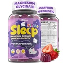 Kids Sleep Gummies - Magnesium Glycinate Saffron for kids w/ Vitamin B6 D3, L-Theanine, GABA, Chamomile, Methylate B12 for Peaceful Sleep, Relax Brain & Muscle, Bedtime Unwind, Melatonin Free,120 Cts