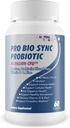 Pro Bio Sync Probiotic 40 Billion CFU - Suplemento Probiótico Premium con Soporte Inmunitario - Ayuda Mejorar el microbioma Gut - Múltiples Beneficios de Salud - Asistencia Digestión, Salud Celular, Ritmo Circadiano