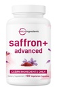 Micro Ingredients Saffron+ Advanced Supplements, 60 Veggie Capsules – 10-in-1 with Saffron Extract, High Absorption Fat-Soluble Vitamin C, Magnesium, Turmeric & KSM-66 Ashwagandha – Filler Free