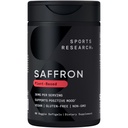 Sports Research® Pure Saffron Supplement, 30 mg - Mood & Stress Support - Made w/Affron® Saffron Extract - Vegan Certified · Non-GMO · Gluten Free – 60 Veggie Softgels