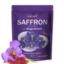 Saffron Supplement 88.5mg Pure Saffron Extract per Serving | 5 Magnesium Types (Glycinate, Threonate) | Improved Formula, Non-GMO Vegan, 240 Softgels (1)