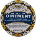 Intento médico de Rawleigh: 4,5 oz Blue Tin, Adultos &amp; Kids: Topical Chest Rub for Cold, Nasal Congestion, Minor Aches and Pain, with Camphor, Menthol &amp; Eucalyptus, Non-Greasy Formula - Pack of 1