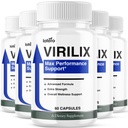 (5 Pack) Virilix Supplement Capsules For Men, High Performance Advanced Support Pills All-Natural Formula Maximum Wellness Strength for Health, Stamina, Drive, Confidence & Long Lasting Energy (300ct)