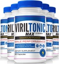 (5 Pack) VirilTonic Max for Men, Official Viril Tonic Max Male Capsules, Premium Formula for Overall Performance, All Natural Supplement For Health and Wellness, VirilTonic24 Reviews (300 Capsules)