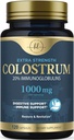 Bovine Colostrum Powder 1000mg Per Serving - with Immunoglobulins (IgG) for Immune Support, Energy & Gut Health Supplement, SP Colostrum Powder Pills, Gluten Free, Bottled in USA - 120 Capsules