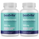 Benfotiamine 300mg (120 Vegetarian Capsules) (60x2) No Stearates - No Silicon Dioxide - Vegan - Non GMO - Gluten Free