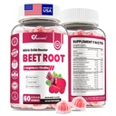 Beet Root Gummies - Nitric Oxide Booster Supplements for Men & Women with Beetroot, L-Citrulline & L-Arginine - Heart, Muscle & Circulation Support - Sugar Free, Vegan, Mixed Berry Flavor, 60 Gummies