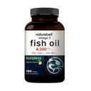NatureBell Omega-3 Fish Oil - 180 Softgels - Support for Joint, Brain & Heart Health* - with EPA & DHA - No Burps or Fishy Aftertaste - Non-GMO & Mercury-Free Formula - Lemon Flavor