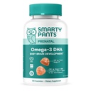 SmartyPants Prenatal Omega 3 DHA Gummies, Prenatal Vitamins for Women to Support Baby Brain Development with Algal Oil, Gluten Free, Clean Label, Orange Lemon Flavor, 120 Gummies (30 Day Supply)